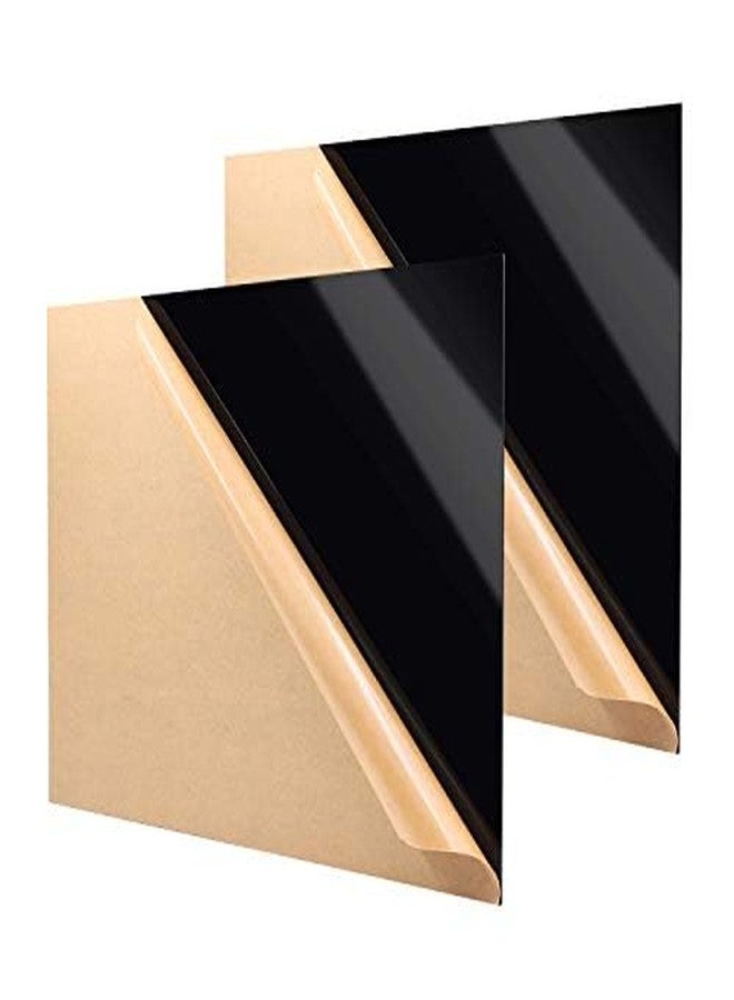 Sure Laser Cut Black Acrylic Plexiglass 3mm Sheet Pieces (18" x 24" 3mm, Black) for Home Decor, Handcraft, Painting, Photography,Display Stand (2) - Image 1